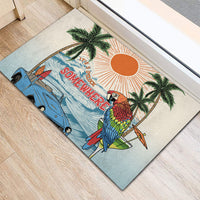 Summer Holiday It's 5 o'clock Somewhere Vintage Hawaii Rubber Doormat LT7 - Polynesian Pride