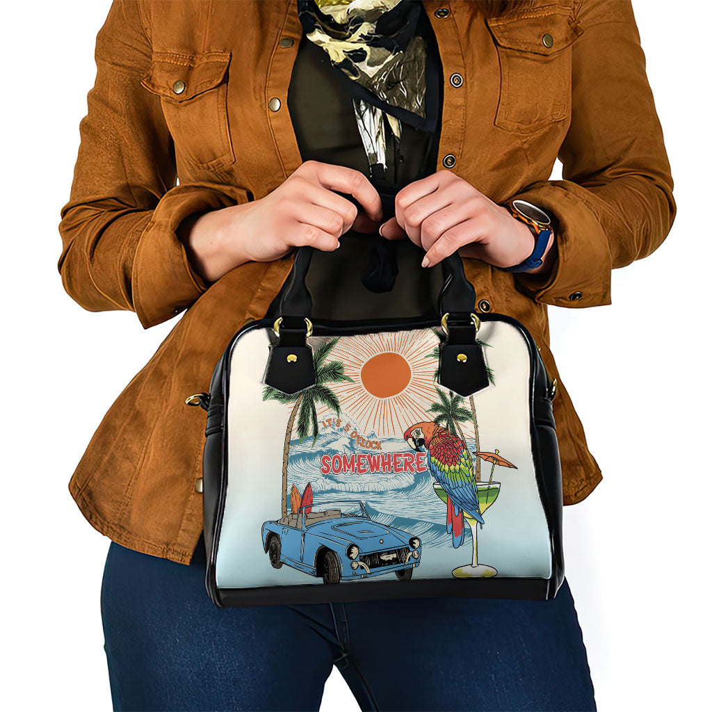 Summer Holiday It's 5 o'clock Somewhere Vintage Hawaii Shoulder Handbag LT7 - Polynesian Pride