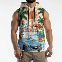 Summer Holiday It's 5 o'clock Somewhere Vintage Hawaii Sleeveless Hoodie LT7 - Polynesian Pride