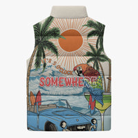 Summer Holiday It's 5 o'clock Somewhere Vintage Hawaii Sleeveless Puffer Jacket LT7 - Polynesian Pride