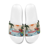 Summer Holiday It's 5 o'clock Somewhere Vintage Hawaii Slide Sandals LT7 Colorful - Polynesian Pride