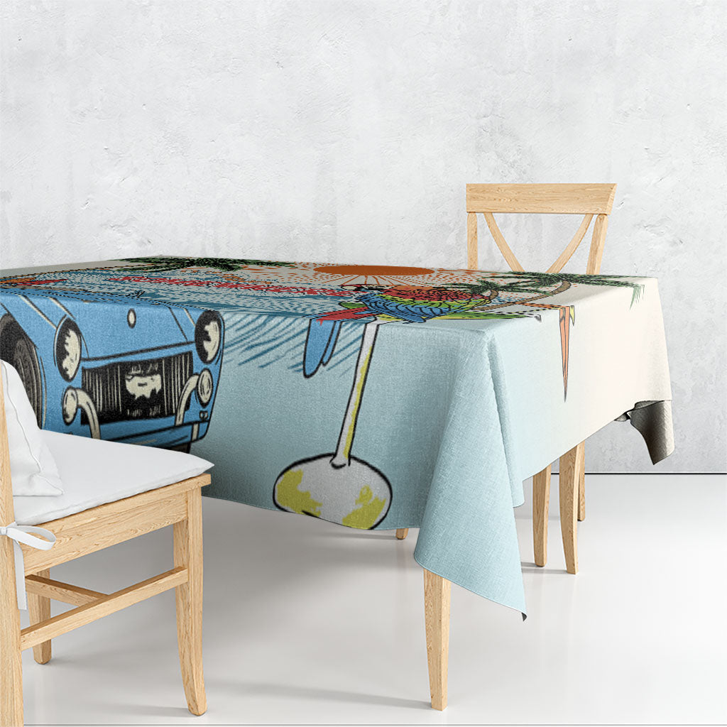 Summer Holiday It's 5 o'clock Somewhere Vintage Hawaii Tablecloth LT7 - Polynesian Pride