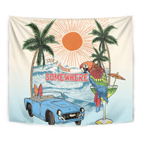 Summer Holiday It's 5 o'clock Somewhere Vintage Hawaii Tapestry LT7 - Polynesian Pride