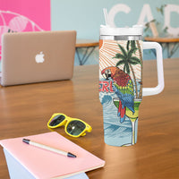 Summer Holiday It's 5 o'clock Somewhere Vintage Hawaii Tumbler With Handle LT7 - Polynesian Pride