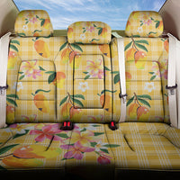 Aloha Hawaii Palaka Print Mango Plumeria Back Car Seat Cover Fresh Lemon