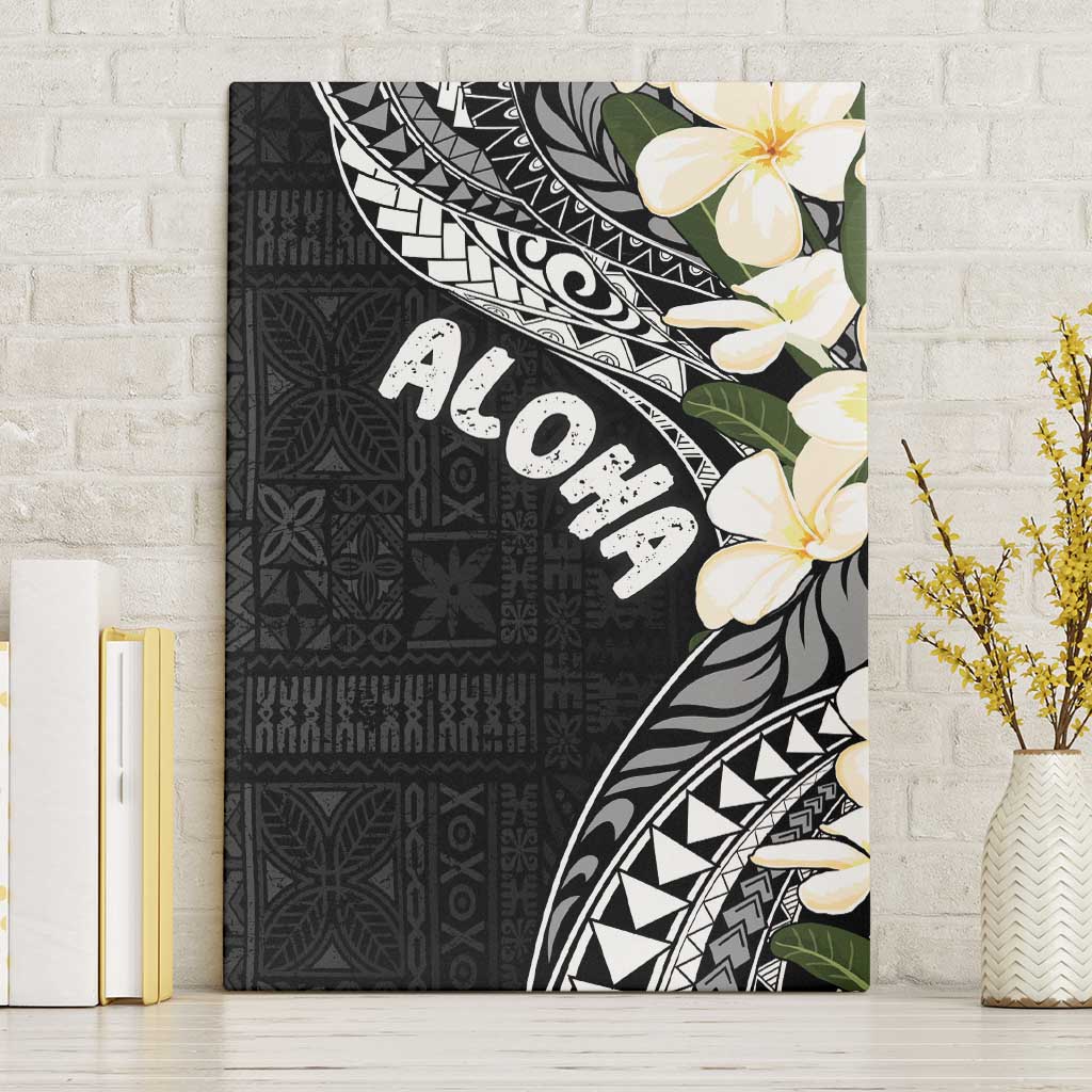 Aloha Hawaii Festive Canvas Wall Art Frangipani Lace Classic