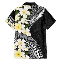 Aloha Hawaii Festive Family Matching Short Sleeve Bodycon Dress and Hawaiian Shirt Frangipani Lace Classic