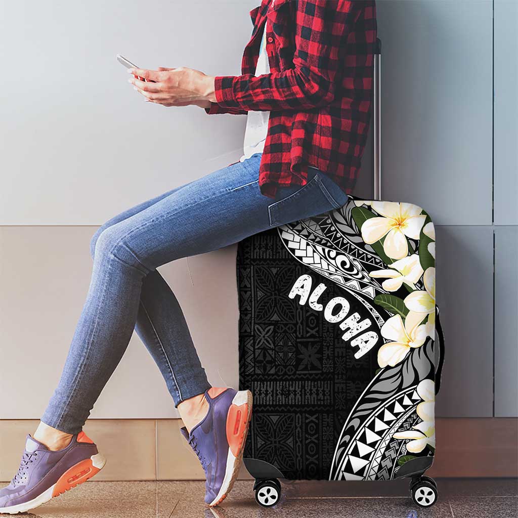 Aloha Hawaii Festive Luggage Cover Frangipani Lace Classic