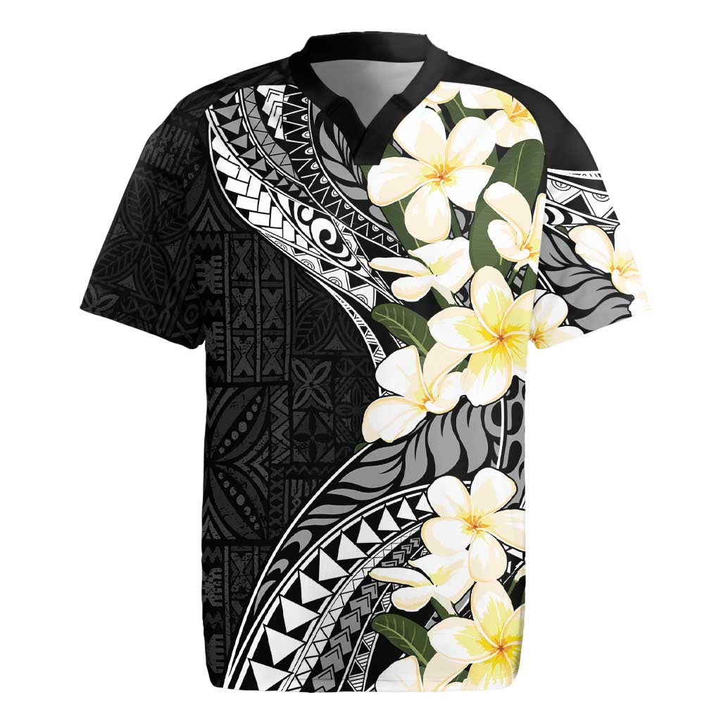Aloha Hawaii Festive Rugby Jersey Frangipani Lace Classic