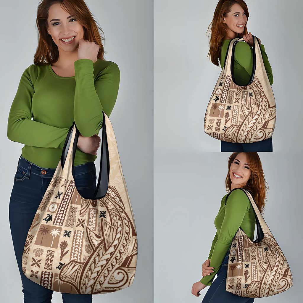 Samoa Tapa Grocery Bag Siapo Mix Tatau Patterns