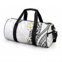 Hawaii Aloha Duffle Bag Plumeria Vintage - White LT7 - Polynesian Pride