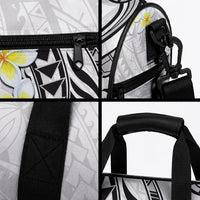 Hawaii Aloha Duffle Bag Plumeria Vintage - White LT7 - Polynesian Pride