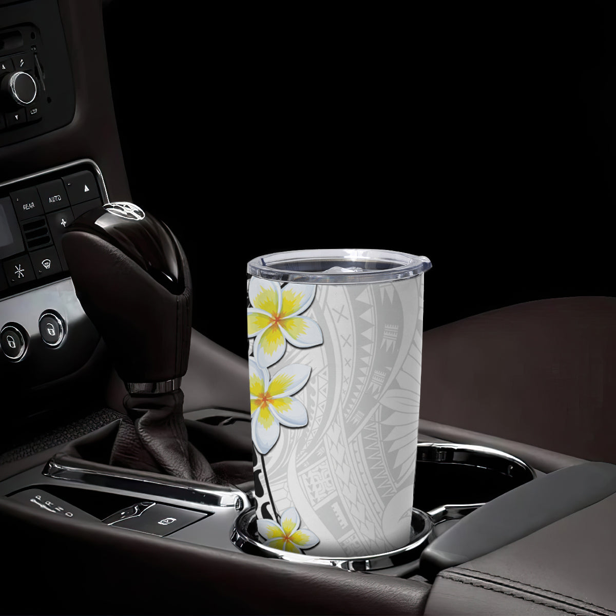 Hawaii Aloha Tumbler Cup Plumeria Vintage - White