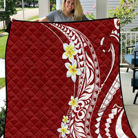 Hawaii Aloha Quilt Plumeria Vintage - Crimson LT7 Crimson - Polynesian Pride