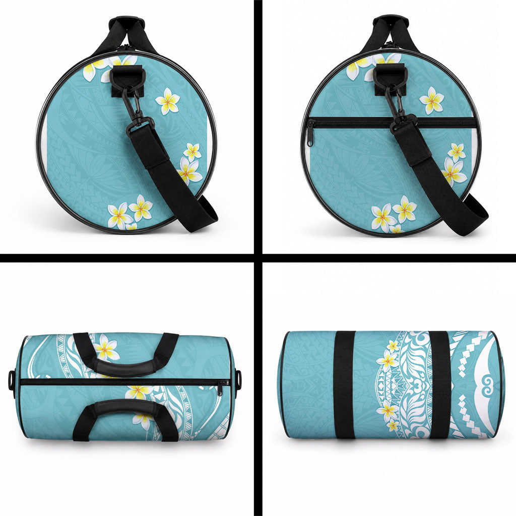 Hawaii Aloha Duffle Bag Plumeria Vintage - Turquoise LT7 - Polynesian Pride