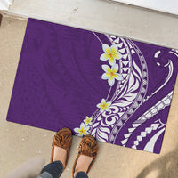 Hawaii Aloha Rubber Doormat Plumeria Vintage - Violet LT7 - Polynesian Pride
