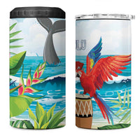 Aloha Honolulu Festival 4 in 1 Can Cooler Tumbler Ukulele By The Shore