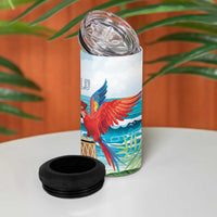 Aloha Honolulu Festival 4 in 1 Can Cooler Tumbler Ukulele By The Shore
