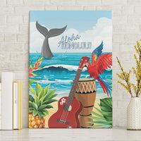 Aloha Honolulu Festival Canvas Wall Art Ukulele By The Shore