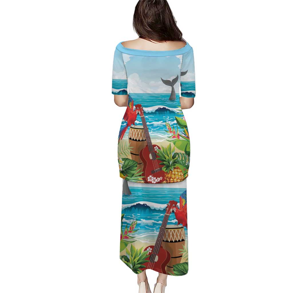 Aloha Honolulu Festival Puletasi Ukulele By The Shore