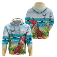Aloha Honolulu Festival Zip Hoodie Ukulele By The Shore