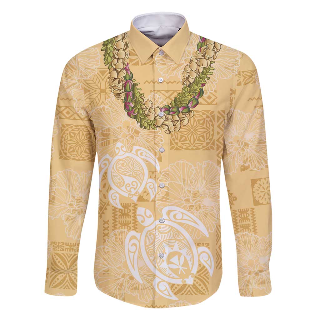 Aloha Honolulu Festival Family Matching Mermaid Dress and Hawaiian Shirt Hawaii Kapa Mix Flowers Lei