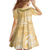 Aloha Honolulu Festival Family Matching Off The Shoulder Long Sleeve Dress and Hawaiian Shirt Hawaii Kapa Mix Flowers Lei