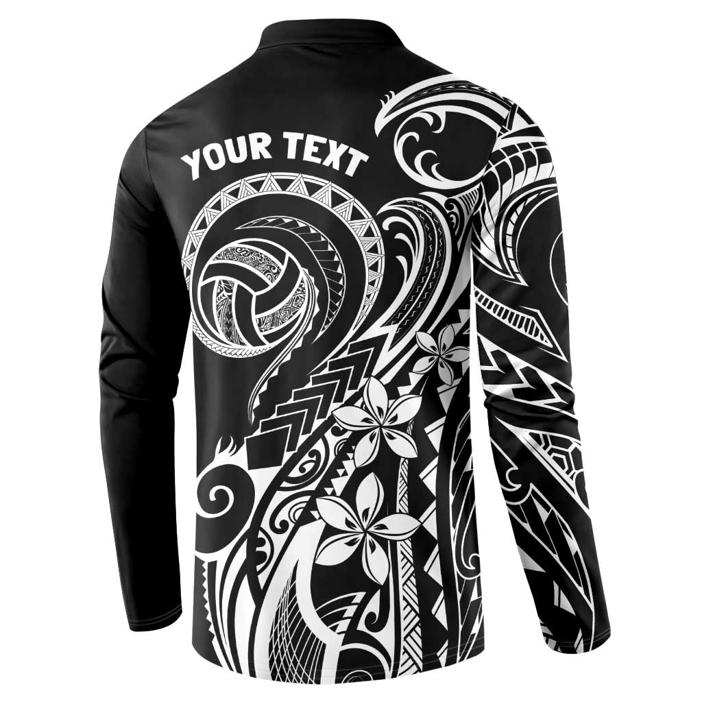 Polynesia Beach Volleyball Personalized Button Sweatshirt Basic