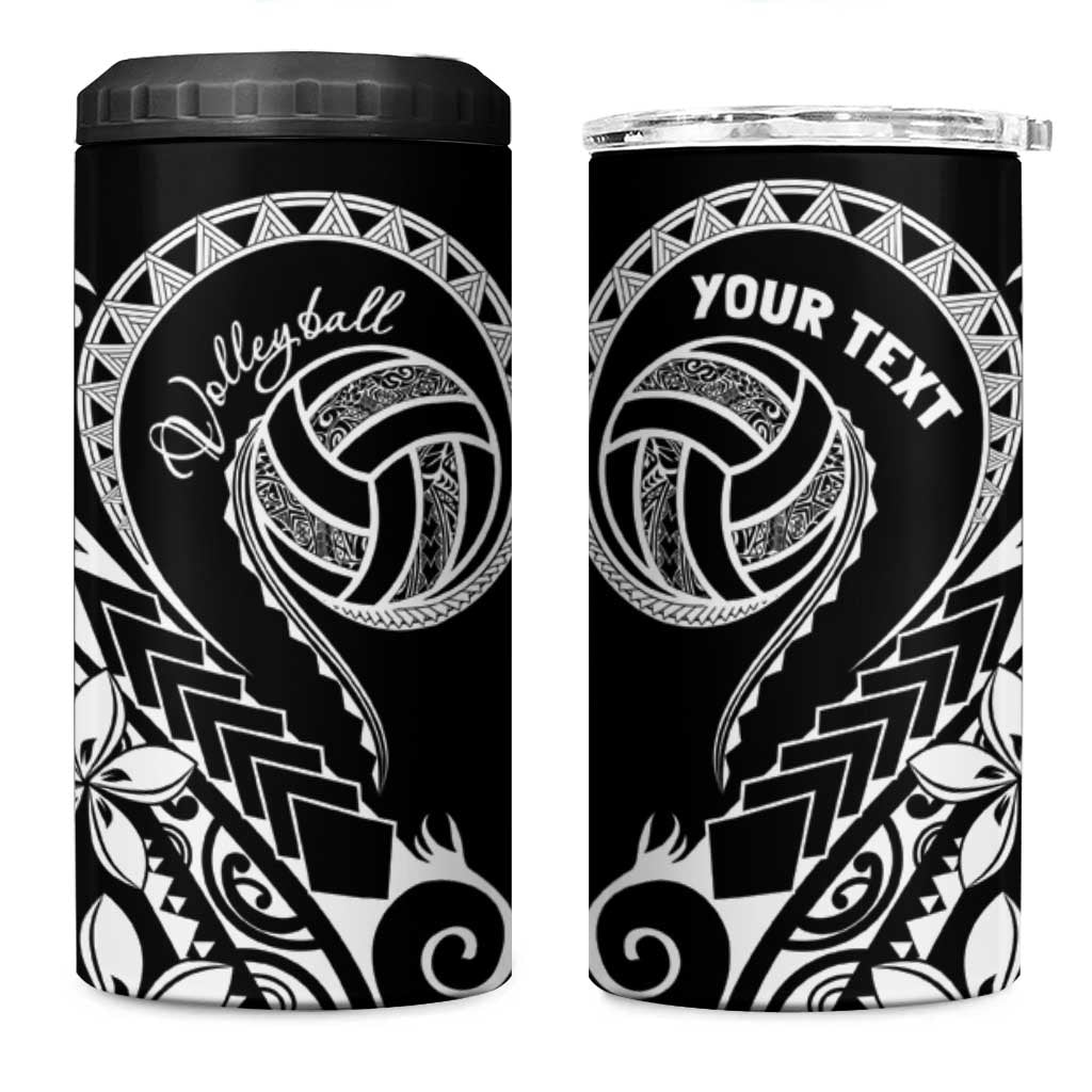 Polynesia Beach Volleyball Personalized 4 in 1 Can Cooler Tumbler Basic