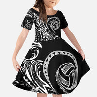 Polynesia Beach Volleyball Personalized Family Matching Mermaid Dress and Hawaiian Shirt Basic