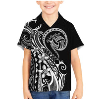 Polynesia Beach Volleyball Personalized Family Matching Mermaid Dress and Hawaiian Shirt Basic