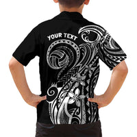 Polynesia Beach Volleyball Personalized Family Matching Tank Maxi Dress and Hawaiian Shirt Basic