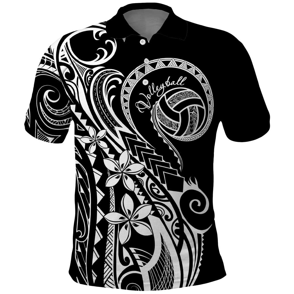 Polynesia Beach Volleyball Personalized Polo Shirt Basic LT7 Black - Polynesian Pride