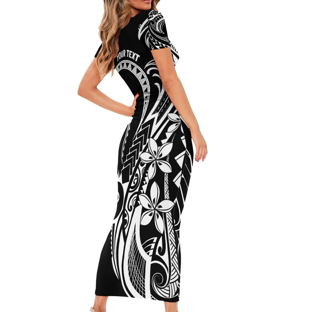 Polynesia Beach Volleyball Personalized Short Sleeve Bodycon Dress Basic