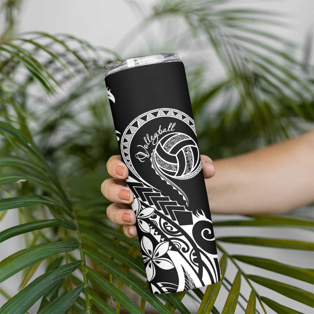 Polynesia Beach Volleyball Personalized Skinny Tumbler Basic