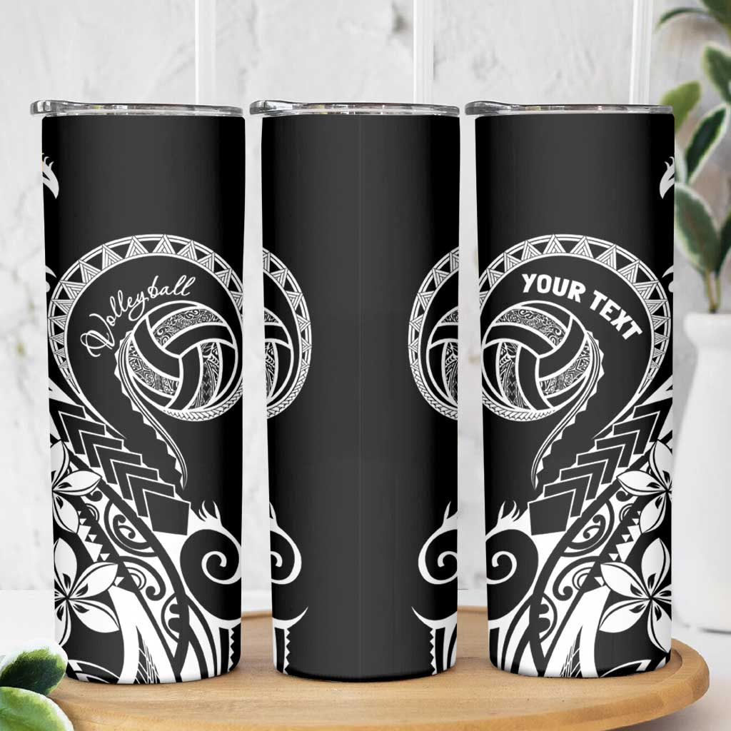 Polynesia Beach Volleyball Personalized Skinny Tumbler Basic