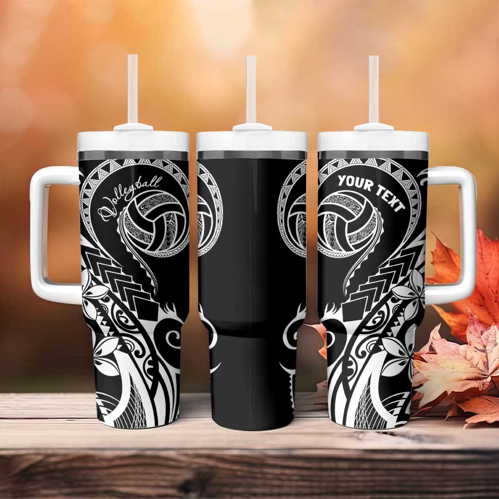 Polynesia Beach Volleyball Personalized Tumbler With Handle Basic
