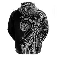 Polynesia Beach Volleyball Personalized Zip Hoodie Basic