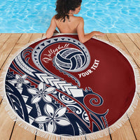 Polynesia Beach Volleyball Personalized Beach Blanket Special