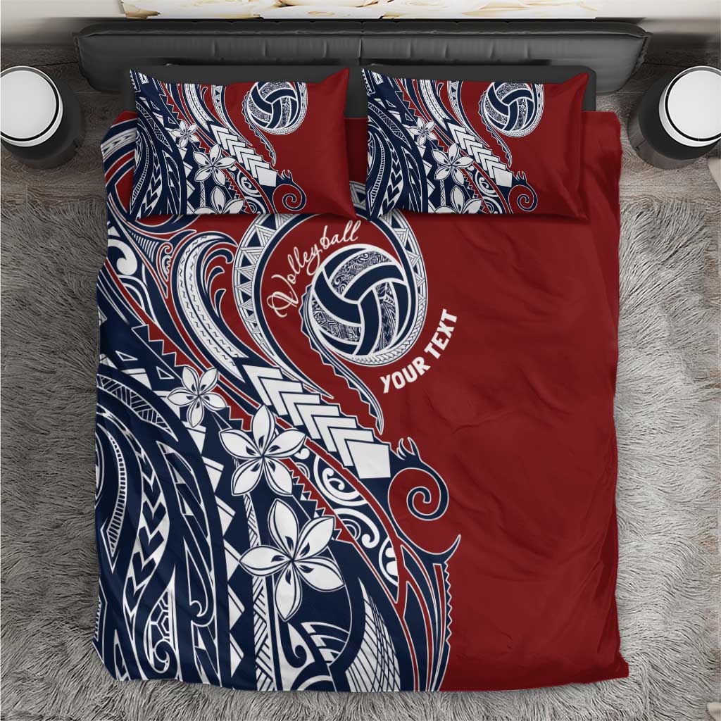 Polynesia Beach Volleyball Personalized Bedding Set Special LT7 Red Blue - Polynesian Pride