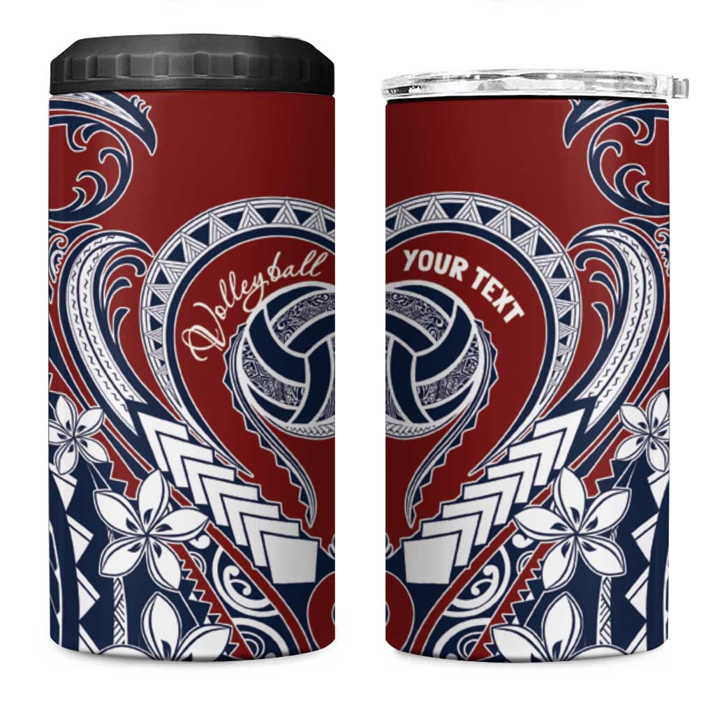 Polynesia Beach Volleyball Personalized 4 in 1 Can Cooler Tumbler Special