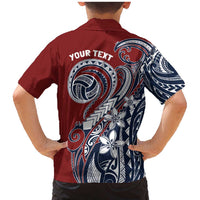 Polynesia Beach Volleyball Personalized Family Matching Mermaid Dress and Hawaiian Shirt Special