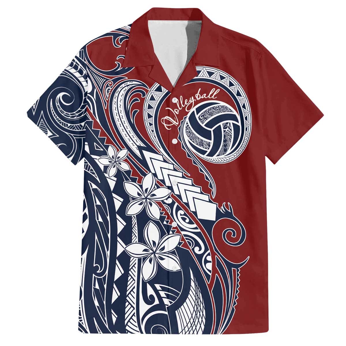 Polynesia Beach Volleyball Personalized Family Matching Off The Shoulder Long Sleeve Dress and Hawaiian Shirt Special