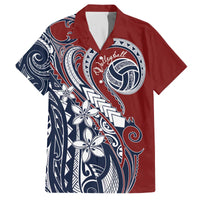 Polynesia Beach Volleyball Personalized Family Matching Off The Shoulder Long Sleeve Dress and Hawaiian Shirt Special