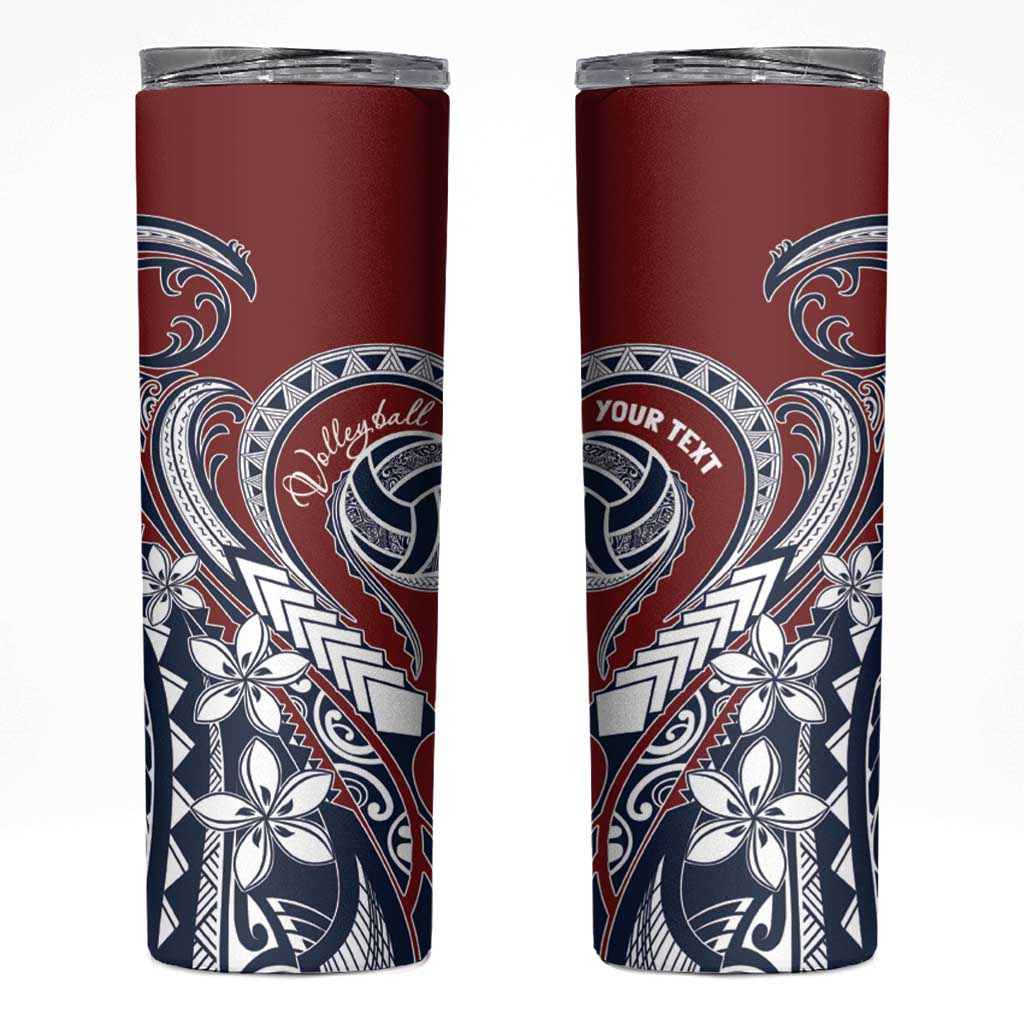 Polynesia Beach Volleyball Personalized Skinny Tumbler Special