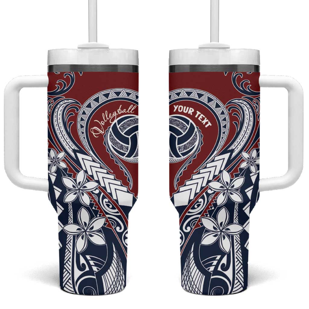 Polynesia Beach Volleyball Personalized Tumbler With Handle Special