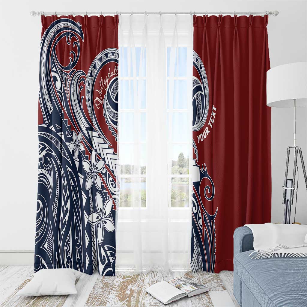 Polynesia Beach Volleyball Personalized Window Curtain Special