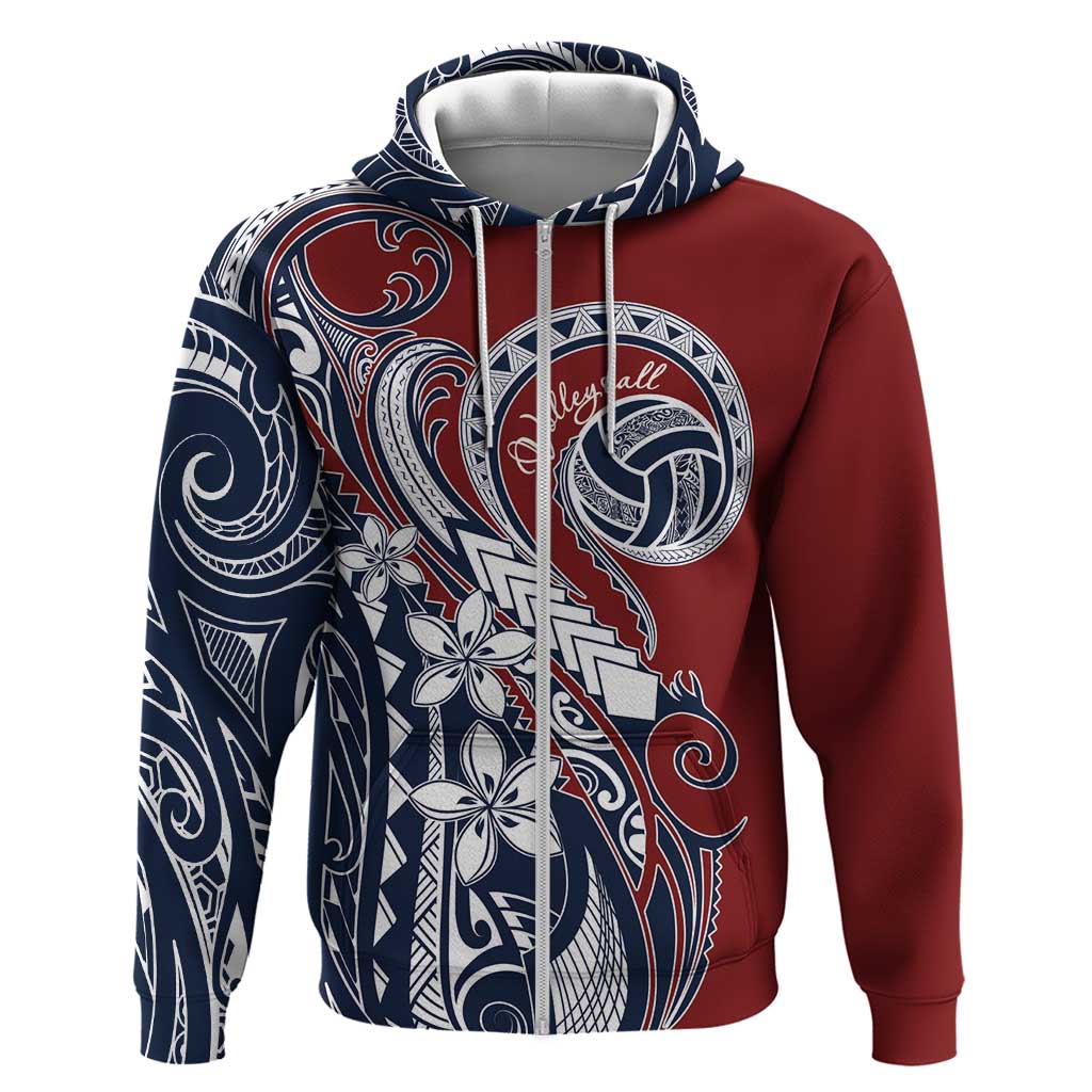 Polynesia Beach Volleyball Personalized Zip Hoodie Special