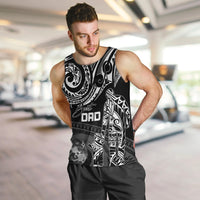 Personalised Father's Day Tonga Men Tank Top Polynesian Dad & Kid LT7 - Polynesian Pride