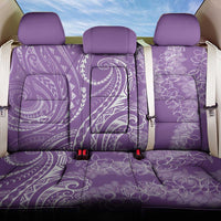 Polynesia Plumeria Lei Back Car Seat Cover Periwinkle Curves Motif